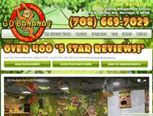 Tablet Screenshot of gobananasfun.com